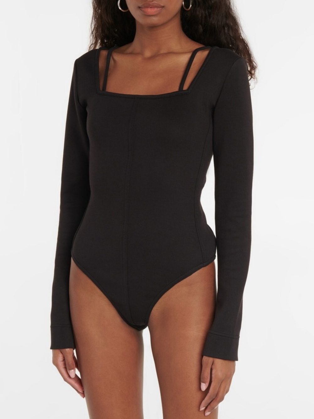 Proenza Schouler Jersey Bodysuit in Black